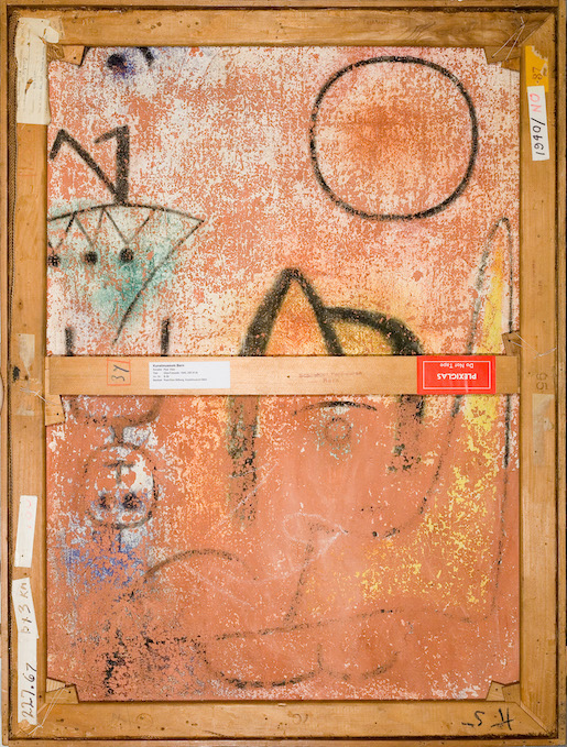Paul Klee Rückseite von Glas-Fassade (Mädchen stirbt und wird, 1940, 288 71,3 x 95,7 cm  Zentrum Paul Klee, Bern 